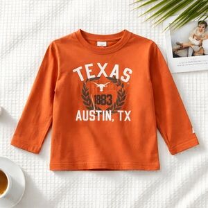 Russell Athletic Kids Long Sleeve Tee - Burnt Orange